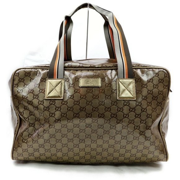 Gucci Handbags - Gucci Boston Bag Bronze PVC